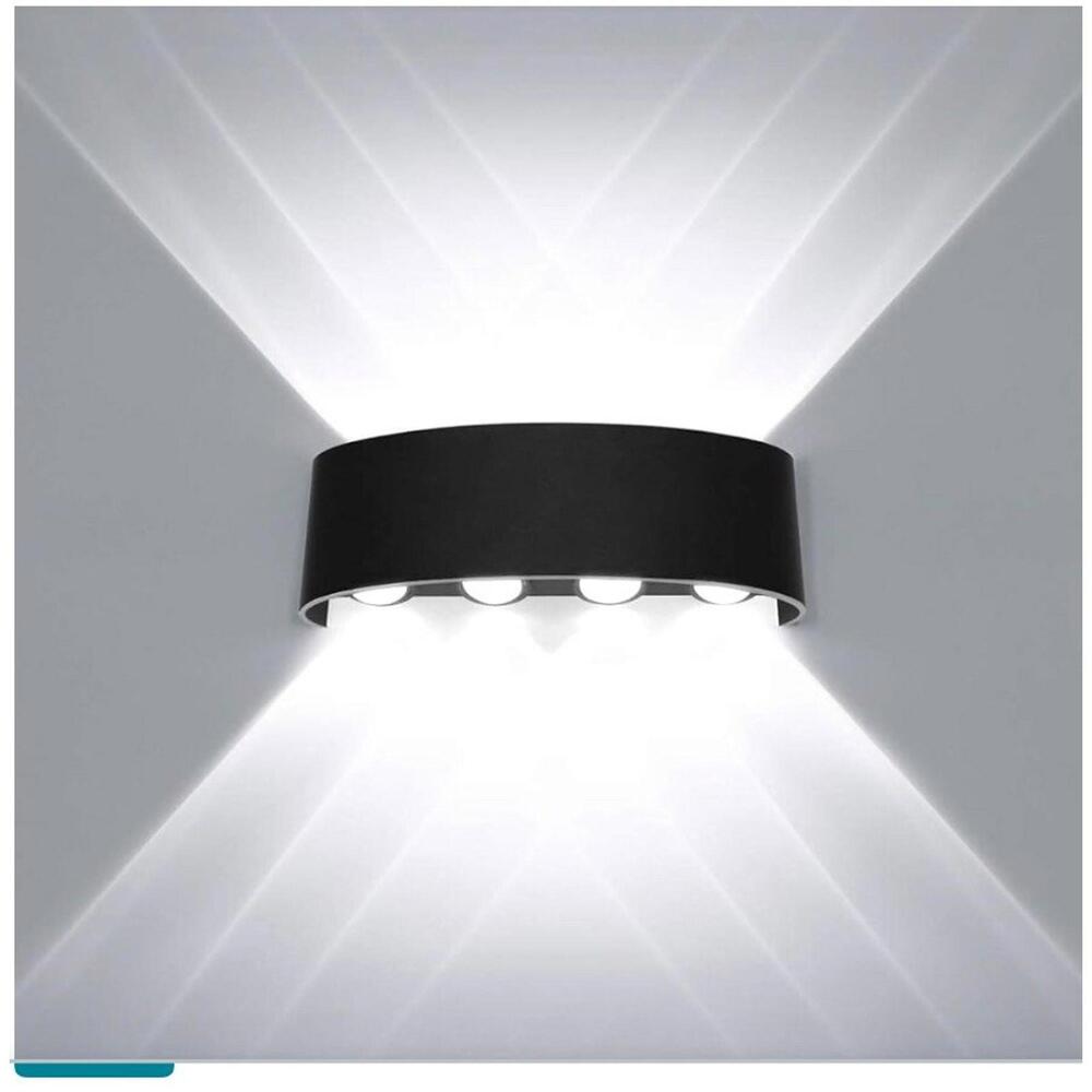 Modern Outdoor Wall lamp, Aluminum Shell Indoor Outdoor Surface Patio Wall Light